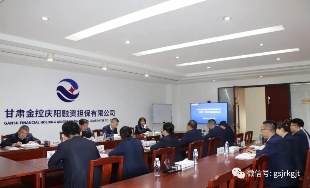 甘肅金控慶陽擔保公司扎實開展“十四五”發展思路編制工作